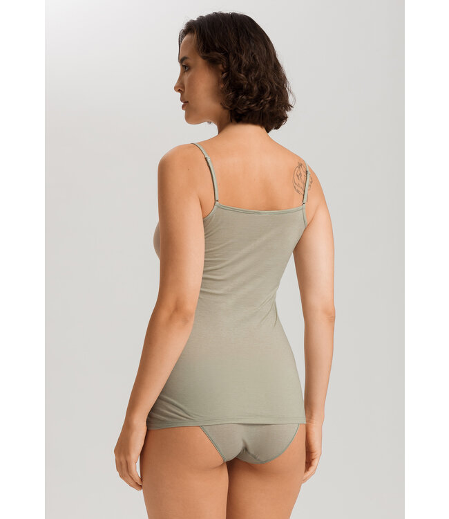 Hanro UltraLight Spaghetti Top Crystal Green (071820)