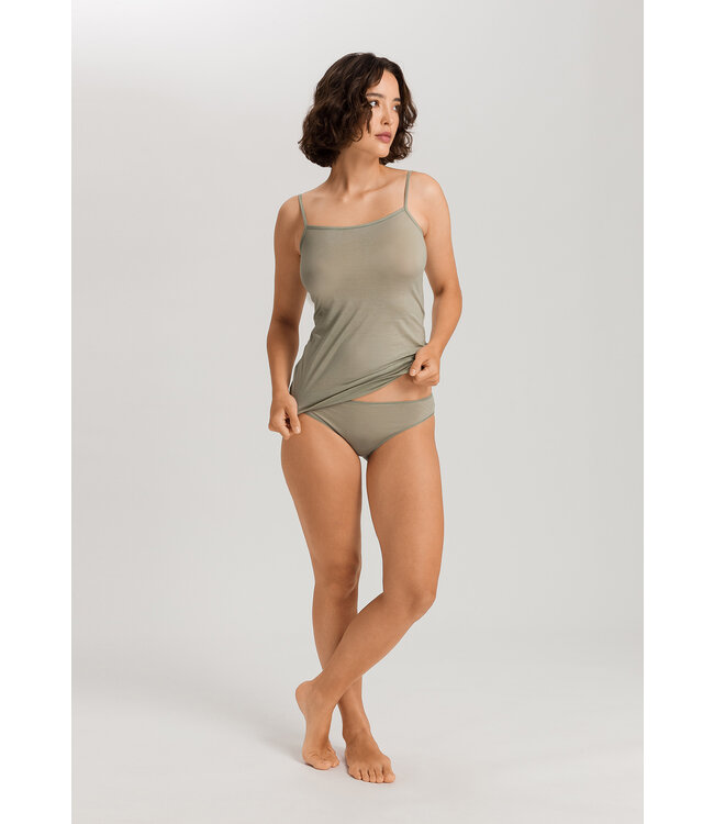 Hanro UltraLight Spaghetti Top Crystal Green (071820)