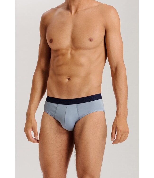 Hanro Cotton Essentials Briefs 2-Pack Deep Navy/Sea Breeze (073075)