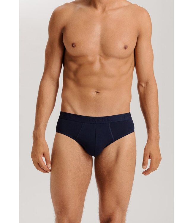 Hanro Cotton Essentials Briefs 2-Pack Deep Navy/Sea Breeze (NEW TREND)