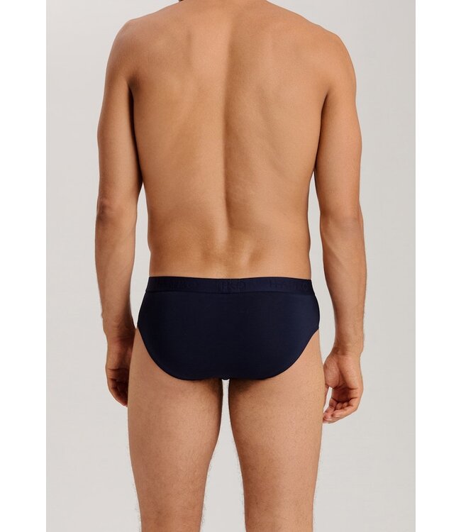 Hanro Cotton Essentials Briefs 2-Pack Deep Navy/Sea Breeze (073075)