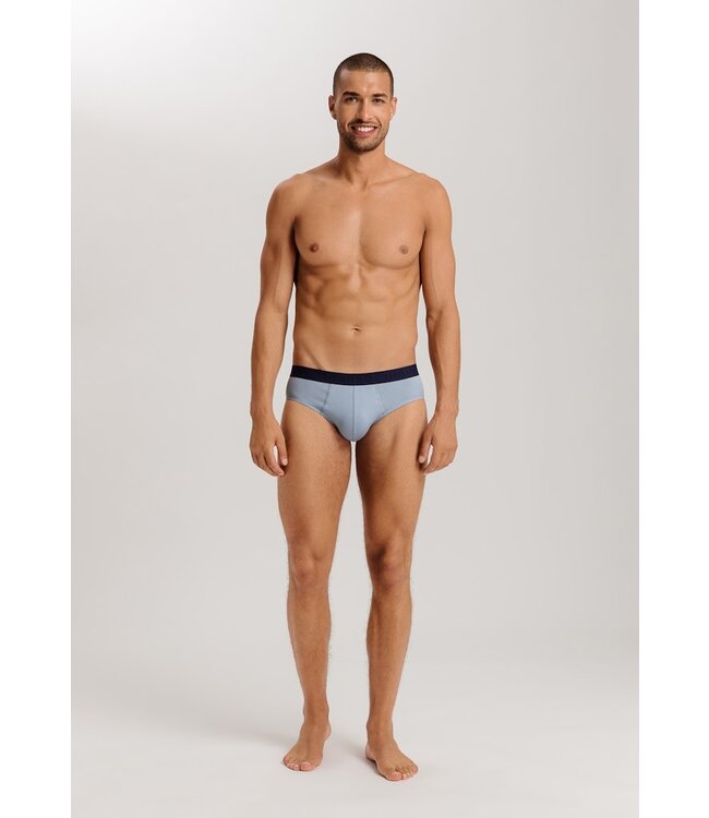 Hanro Cotton Essentials Briefs 2-Pack Deep Navy/Sea Breeze (073075)