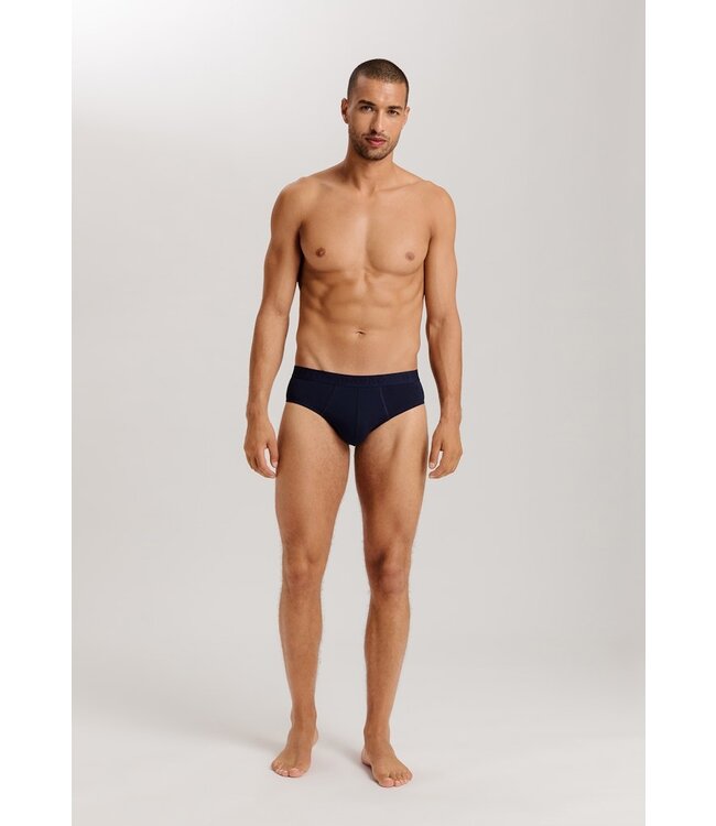 Hanro Cotton Essentials Briefs 2-Pack Deep Navy/Sea Breeze (073075)