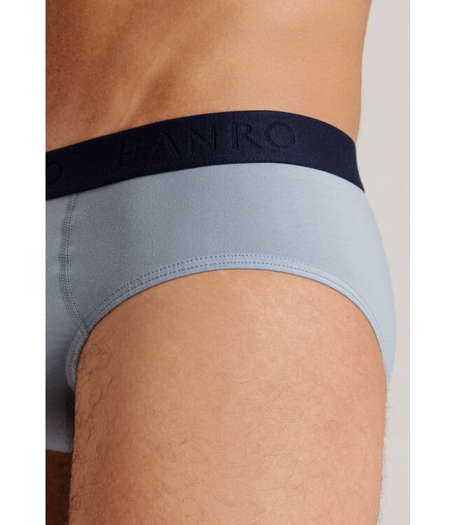 Hanro Cotton Essentials Briefs 2-Pack Deep Navy/Sea Breeze (073075)