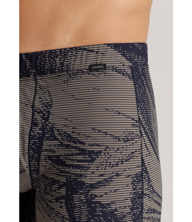 Hanro Fancy Micro Shortleg Pant Striped Palm Print (073125)