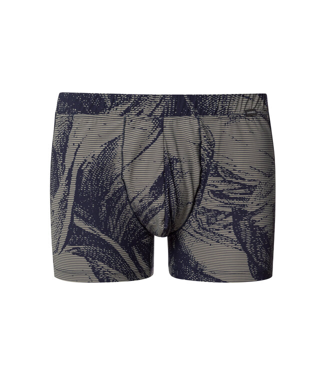 Hanro Fancy Micro Shortleg Pant Striped Palm Print (073125)