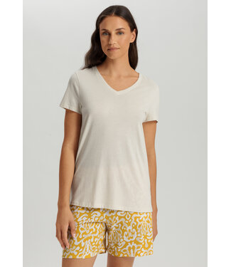 Hanro Sleep & Lounge Short Sleeve Shirt Quartz