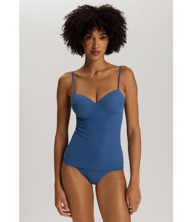 Hanro Allure Padded Bra Camisole Washed Blue (071462)