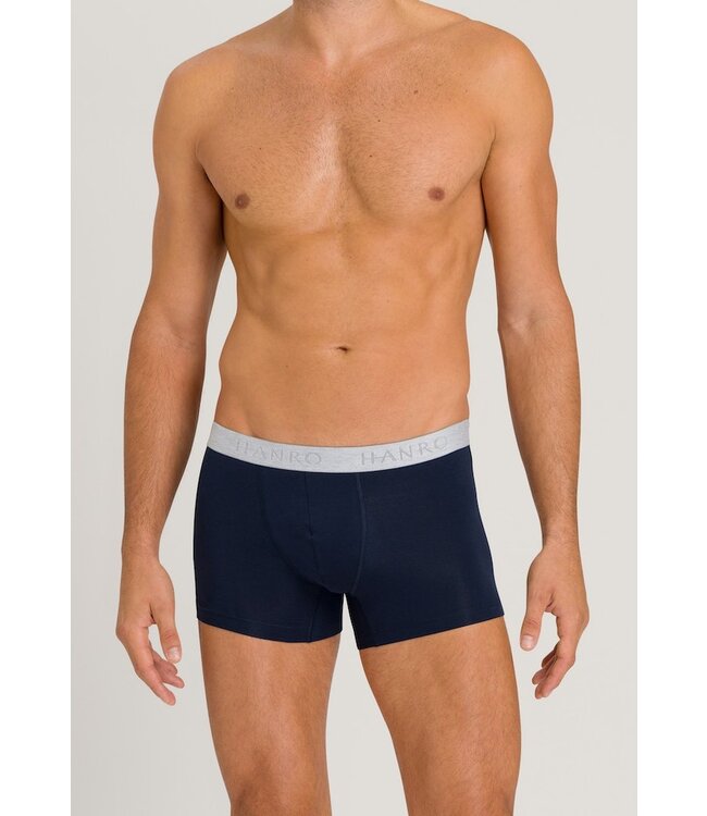 Hanro Cotton Essentials Pants 2-Pack Light Melange | Deep Navy (073078)