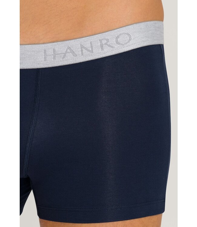 Hanro Cotton Essentials Pants 2-Pack Light Melange | Deep Navy (073078)