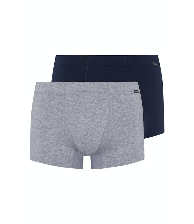 Hanro Cotton Essentials Pants 2-Pack Light Melange | Deep Navy (073079)