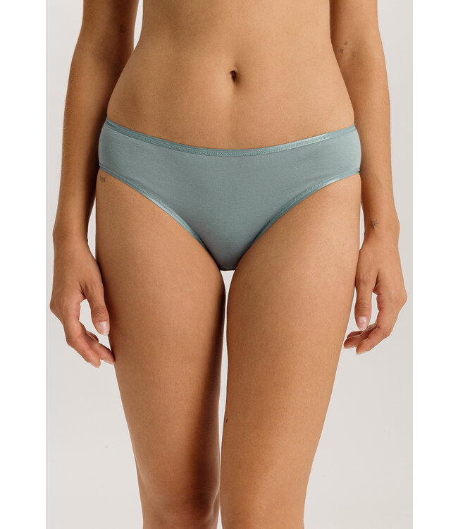 Hanro Cotton Seamless Midi Brief Tourmaline Blue