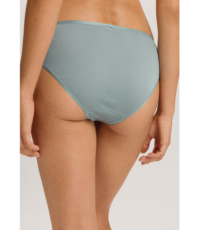 Hanro Cotton Seamless Midi Brief Tourmaline Blue (071626)