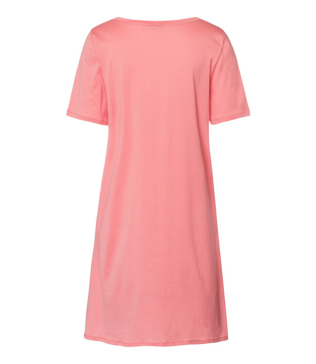 Hanro Cotton Deluxe Short Sleeve Nightdress Lantana (077953)
