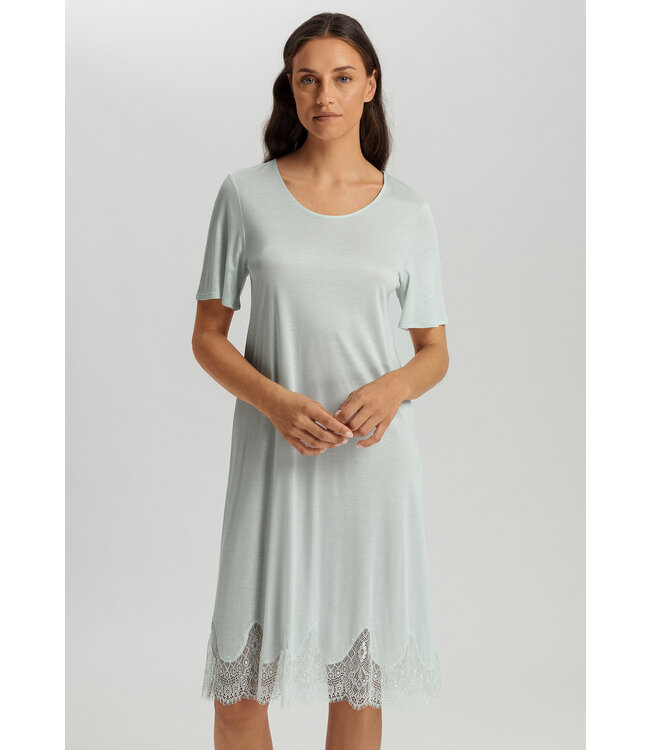 Hanro Melia Short Sleeve Nightdress Ice Flow (074802)