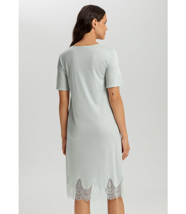 Hanro Melia Short Sleeve Nightdress Ice Flow (074802)
