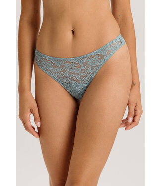 Hanro Moments Thong Tourmalline Blue
