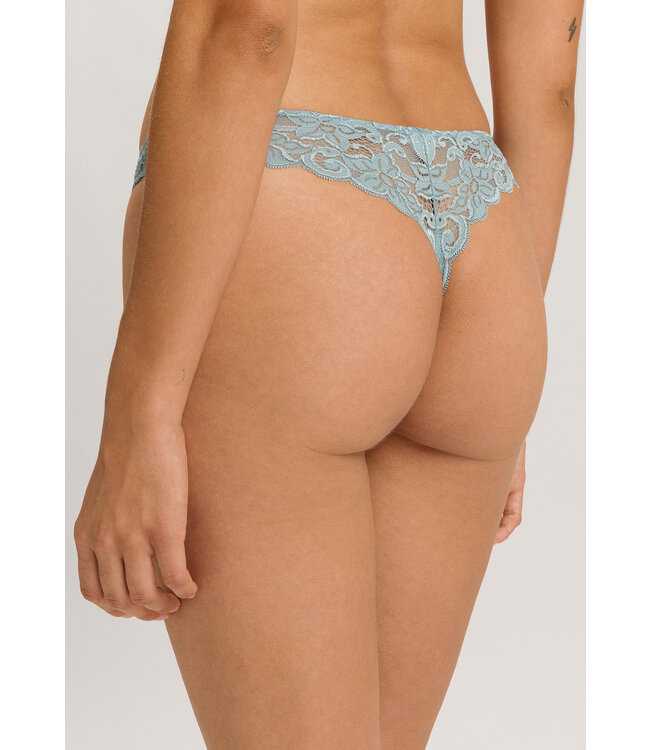 Hanro Moments Thong Tourmalline Blue (071507)