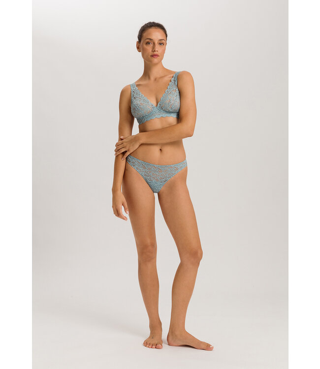 Hanro Moments Thong Tourmalline Blue (071507)