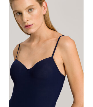 Hanro Allure Padded Bra Camisole Deep Blue