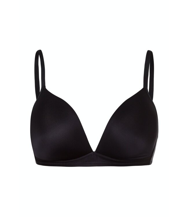 Hanro Satin Deluxe Padded Soft Cup Bra Black (071071)