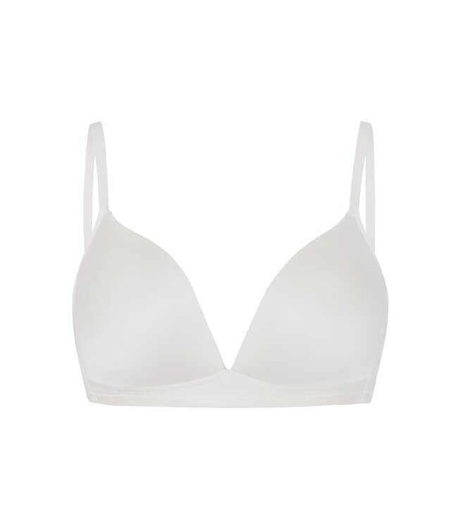 Hanro Satin Deluxe Padded Soft Cup Bra Off White (071071)