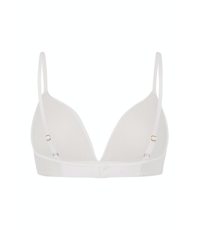 Hanro Satin Deluxe Padded Soft Cup Bra Off White (071071)