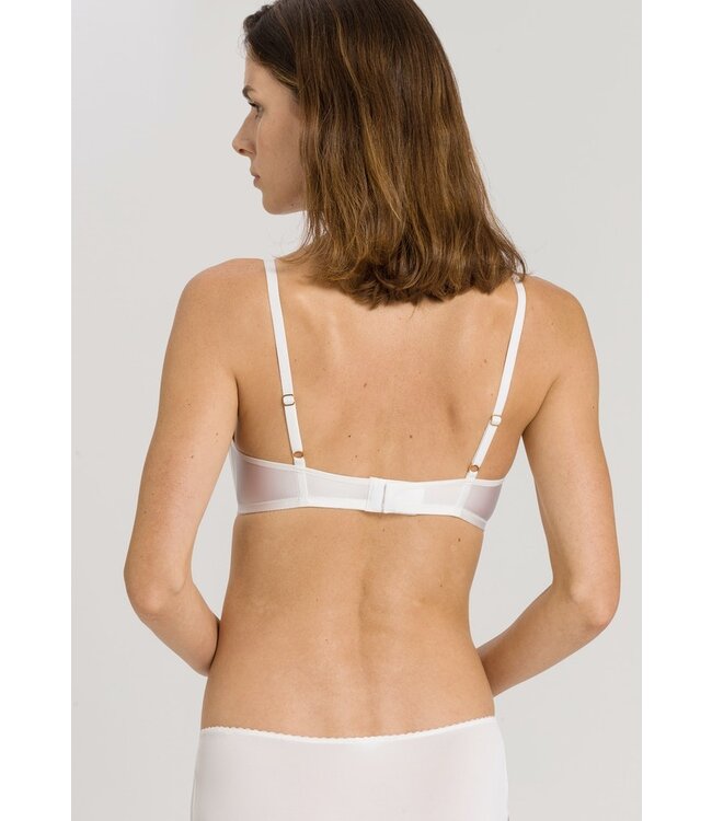 Hanro Satin Deluxe Padded Soft Cup Bra Off White (071071)