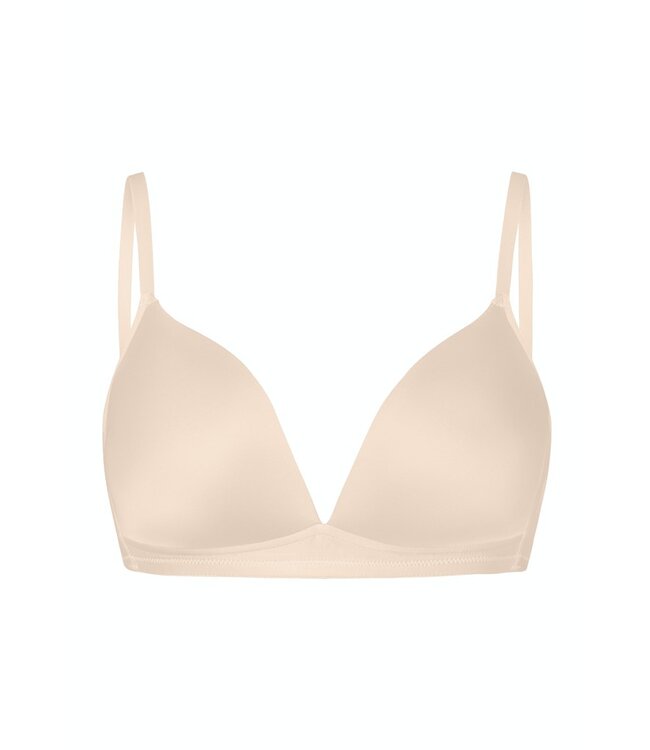 Hanro Satin Deluxe Padded Soft Cup Bra Natural (071071)