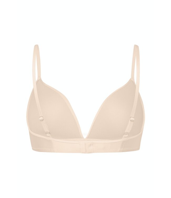 Hanro Satin Deluxe Padded Soft Cup Bra Natural (071071)