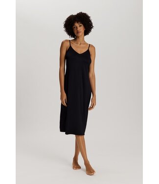 Hanro Satin Deluxe Bodydress Black Länge 110 cm
