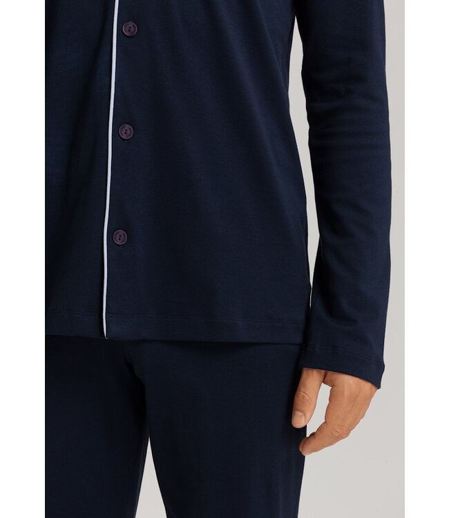 Hanro Night & Day Pyjama Set Deep Navy (075587)