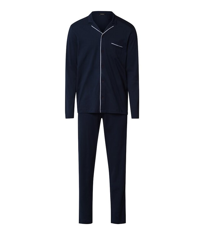 Hanro Night & Day Pyjama Set Deep Navy (075587)