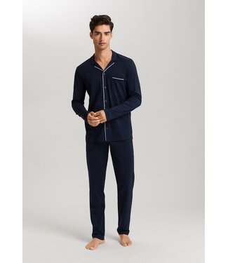 Hanro Night & Day Pyjama Set Deep Navy (NEW BASIC)