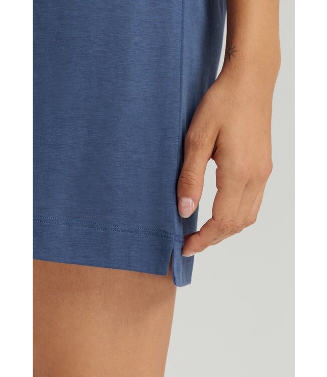 Hanro Laura Short Sleeve Nightdress Sea Breeze (074260)