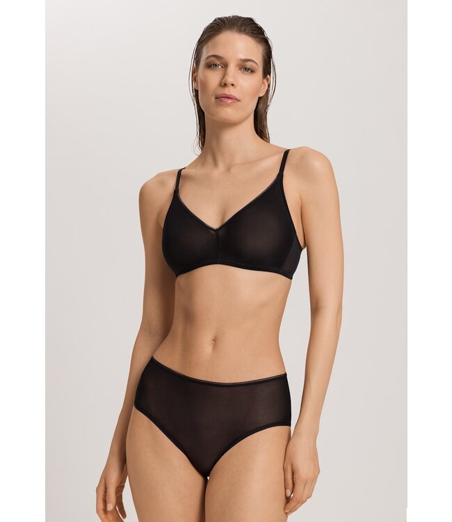 Hanro Smooth Illusion Soft Cup Bra  Black (NEW BASIC)