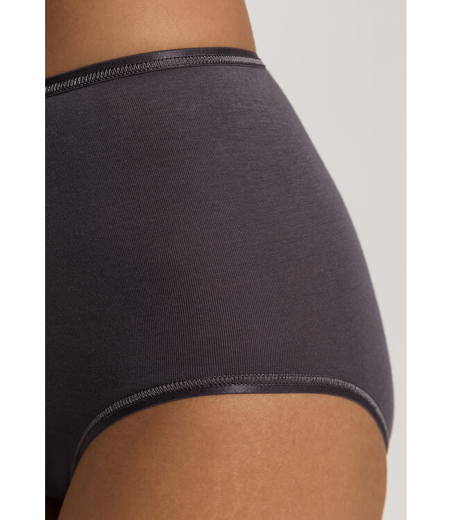 Hanro Cotton Seamless Maxi Brief Black Pearl (071625)