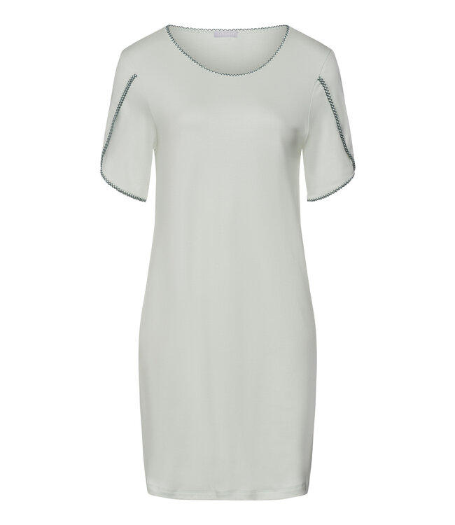 Hanro Una Short Sleeve Nightdress Green Beryl (074771)