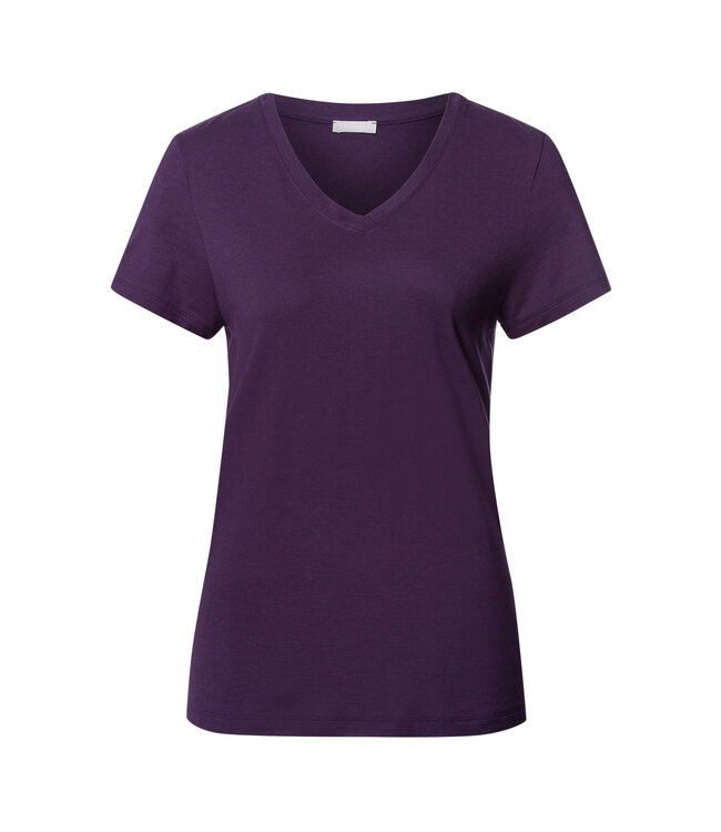 Hanro Sleep & Lounge Short Sleeve Shirt Amethyst (074842)