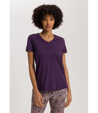 Hanro Sleep & Lounge Short Sleeve Shirt Amethyst (SALE)