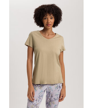 Hanro Sleep & Lounge Short Sleeve Shirt Lemon Pepper (NEW TREND)