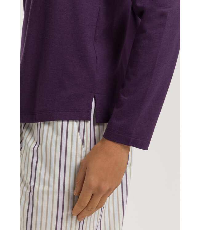 Hanro Sleep & Lounge Long Sleeve Shirt Amethyst (074844)
