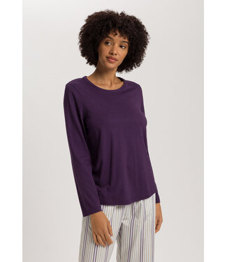 Hanro Sleep & Lounge Long Sleeve Shirt Amethyst (NEW TREND)