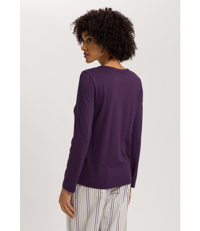 Hanro Sleep & Lounge Long Sleeve Shirt Amethyst (074844)