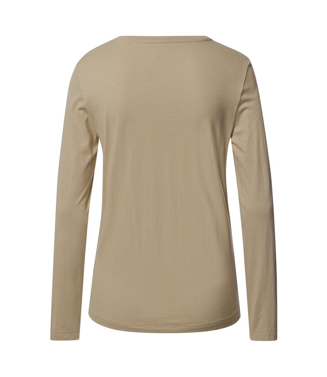 Hanro Sleep & Lounge Long Sleeve Shirt Lemon Pepper (074844)