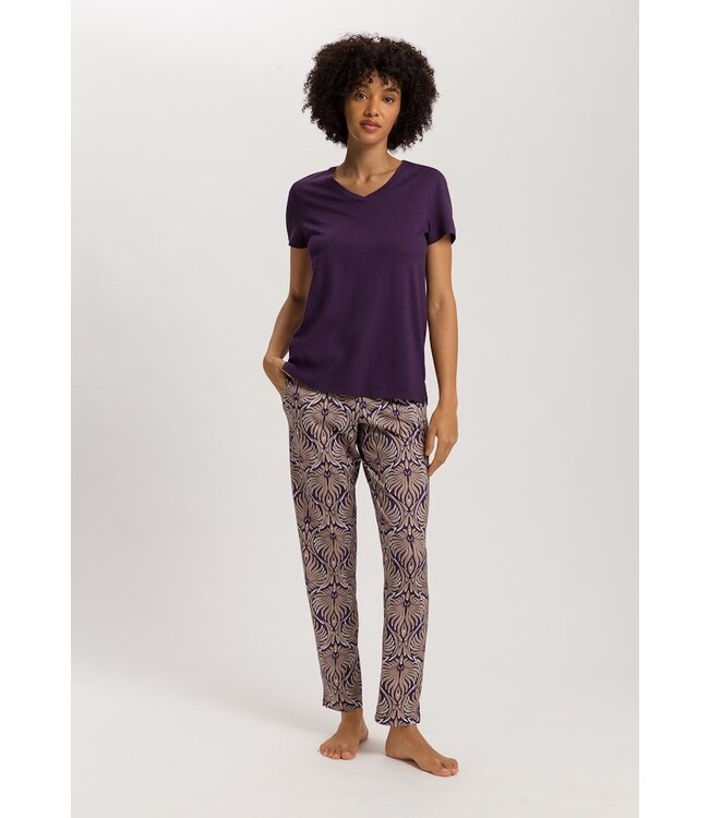 Hanro Sleep & Lounge Long Pant Amethyst Damask (074845)