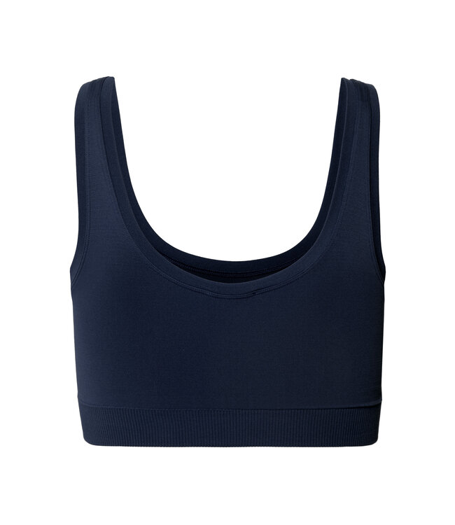 Hanro Touch Feeling Crop Top Padded Deep Navy (071806)