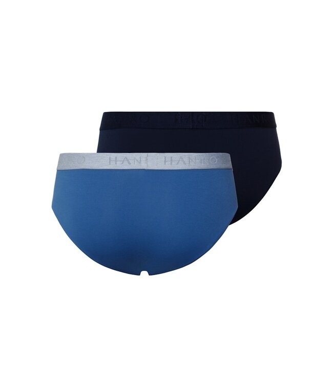 Hanro Cotton Essentials Briefs 2-Pack Dutch Blue/Deep Navy (073075)