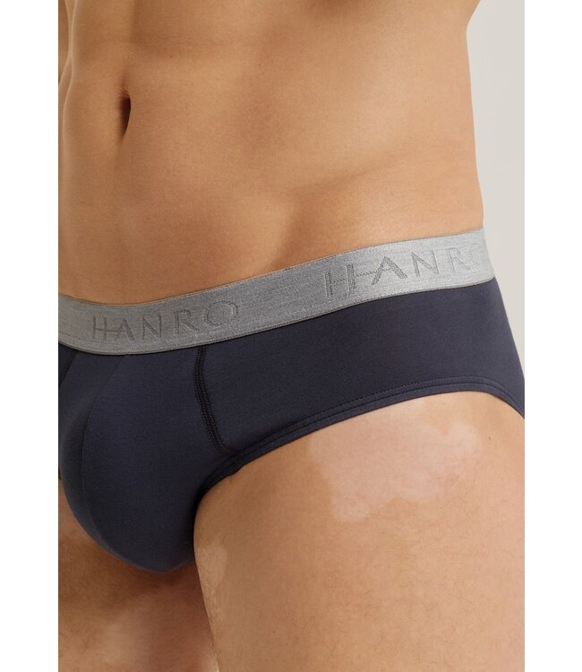 Hanro Cotton Essentials Briefs 2-Pack Barolo/Ombre Blue (073075)