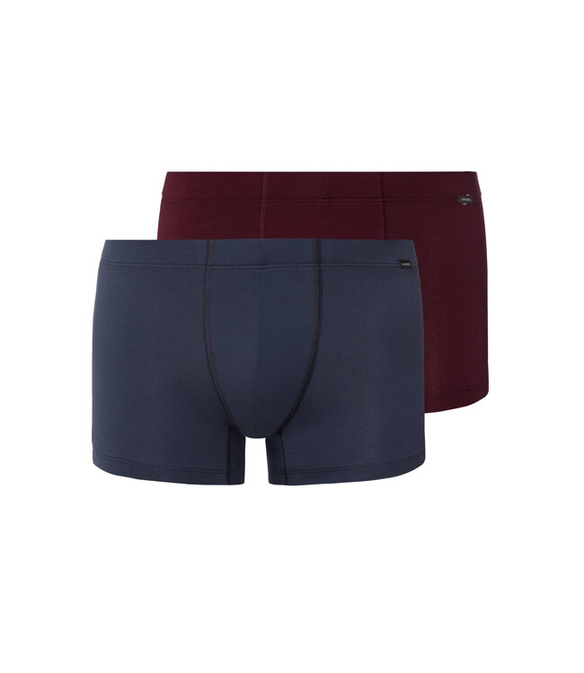 Hanro Cotton Essentials Pants 2-Pack Barolo/Ombre Blue (073079)